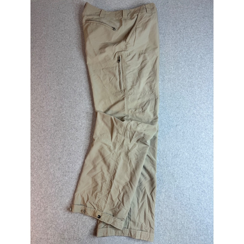 Royal Robbins Mens Wilder 34x32 Khaki Nylon Outdoor Travel Hiking Cargo Pants